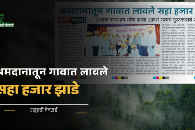 श्रमदानातून गावात लावले सहा हजार झाडे